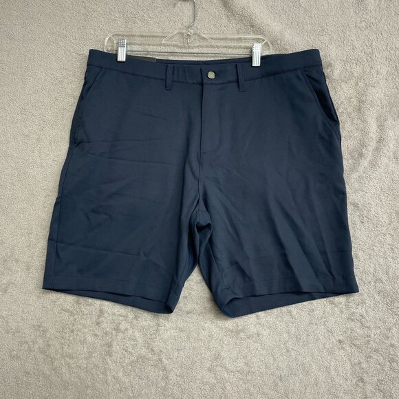 NEW Kirkland Signature Men's Size 38 Navy Shorts Polyester Comfort Waistband - Picture 2 of 7